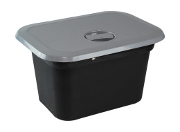 Ящик врезной с крышкой, серый, 270х373х160 мм (SP2760)